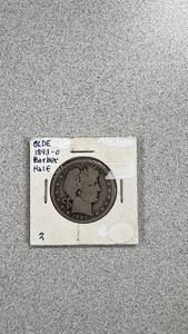 lot 30 image: 1893-O Barber Half Dollar Coin