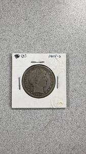 lot 31 image: 1905-S Barber Half Dollar Coin