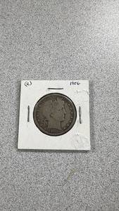 lot 35 image: 1906 Barber Half Dollar Coin