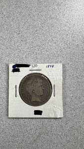 lot 39 image: 1898 Barber Half Dollar Coin