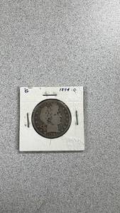 lot 40 image: 1894-O Barber Half Dollar Coin