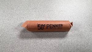 lot 42 image: Roll of 1948-S Lincoln Wheat Pennies