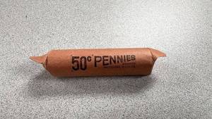 lot 44 image: Roll of Pennies 1936