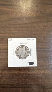 lot 62 image: 1909 Barber Dime Coin - San Francisco Mint