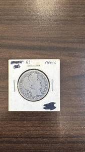 lot 71 image: 1906-S Barber Half Dollar