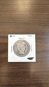 lot 74 image: 1902 Barber Half Dollar Coin