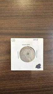 lot 80 image: 1898 Barber Quarter Dollar Coin