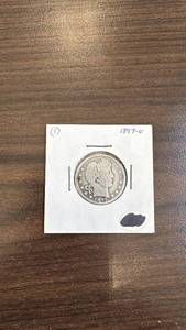 lot 82 image: 1897-O Barber Quarter
