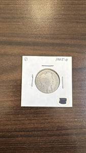 lot 83 image: 1905-O Barber Silver Half Dollar Coin