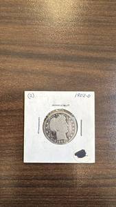 lot 84 image: 1907-O Barber Quarter - New Orleans Mint