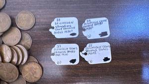 lot 96 image: Collection of Lincoln Wheat Cents