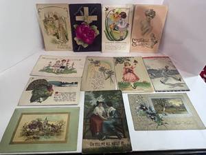 lot 24 image: Lot of 12 Antique Postcards