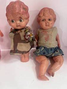 lot 54 image: 1920s Celluloid Penny Doll and Doll