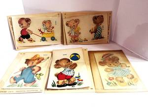 lot 59 image: 5 Vintage NOS Duro Decals Nursery Transfers