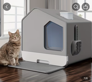 Odorless Large Enclosed Cat Litter Box NIB