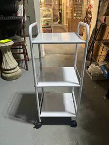 lot 75 image: Rolling Metal Cart 27 X 16