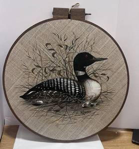lot 96 image: Painted Loon by N Luloff