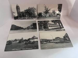lot 111 image: 6 Vintage Real Photo Postcards Blue Earth, MN Unposted