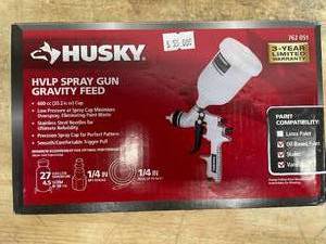 lot 78 image: Husky Gravity Feed Composite HVLP Spray Gun