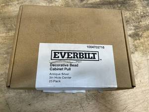 lot 54 image: Everbilt decorative bead cabinet pull 25 pack