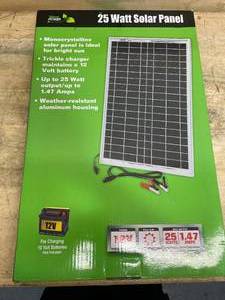 lot 59 image: Nature Power Monocrystalline Solar Panel, 25 Watts,
