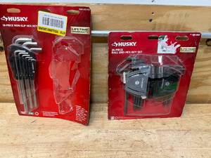 lot 84 image: HUSKY lot of 2 hex key set