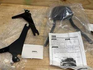 lot 152 image: Cobra Black 14 Round Detachable Backrest Kit - 602-2007B for 2018-2025 Harley-Davidson