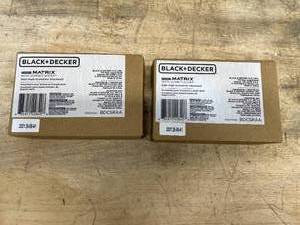 lot 155 image: BLACKDECKER 4V MAX Cordless Screwdriver, Right Angle Attachment (BDCSRAA) Lot of 2