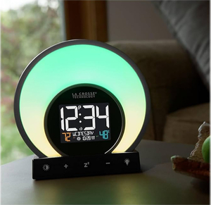 lot 193 image: La Crosse Technology Soluna C79141 Mood Light Alarm Clock