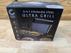 lot 178 image: Complete Cuisine Panini Maker Sandwich Press with Nonstick Surface, Panini-Press Sandwich Maker