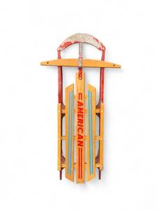 lot 21 image: Vintage American Flyer Sled Easy Steering