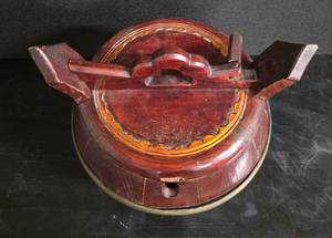 Antique Chinese wood barrel