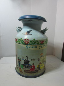 lot 6 image: Painted Milk Can