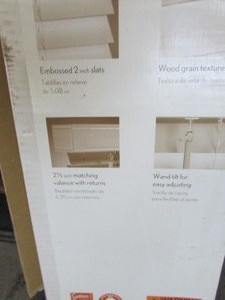 lot 42 image: Faux Wood Blinds