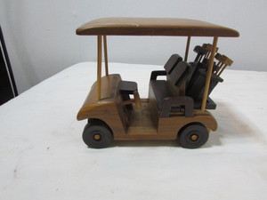 lot 177 image: Wooden Golf Cart