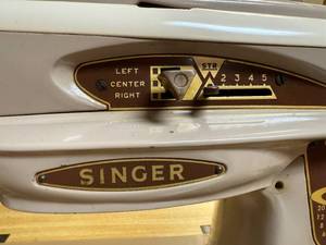 Vintage Singer Model 503A Sewing Machine with Foot Pedal