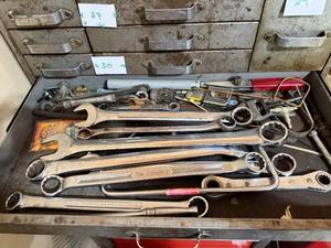 lot 31 image: Collection of Assorted Wrenches and Hand Tools in Storage Drawer (drawer not inc)