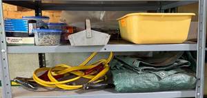 lot 45 image: Assortment of Fasteners, Tools, and Tarps