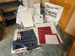 lot 92 image: Assorted Pack of Blick Art Materials and Cleer-Ad Sheets