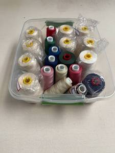 lot 96 image: Collection of Assorted Sewing Thread Spools