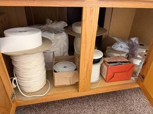 lot 109 image: Assorted Sewing Threads and Cords Collection - cabinet not included