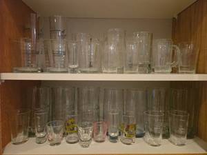 lot 141 image: Collection of Assorted Glassware with Beer Mugs and Shot Glasses