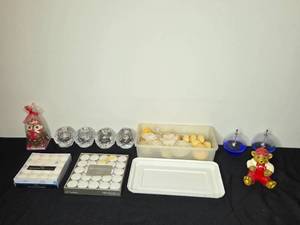 lot 164 image: Assorted Collection of Decorative Candles and Holders