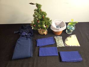 lot 205 image: Collection of Holiday Decor Items and Craft Materials