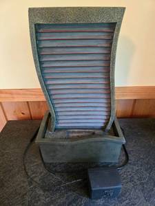 lot 224 image: Modern Cascading Indoor Water Fountain with Pump
