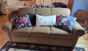 lot 230 image: Used Three-Seat Sofa with Armrests