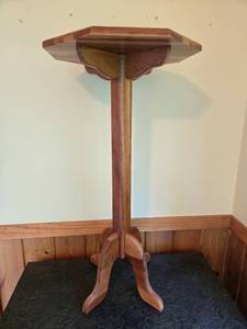lot 235 image: Solid Wood Octagonal Pedestal Table