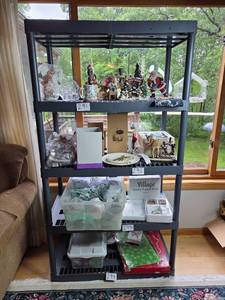 lot 295 image: Plastic Shelving Unit - contents not included - in separate lots
