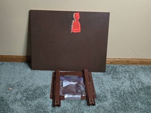 lot 297 image: Used Brown Shelf Kit with Hardware