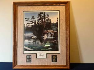 lot 313 image: Framed Limited Edition Print Boundary Waters by Leo Stans